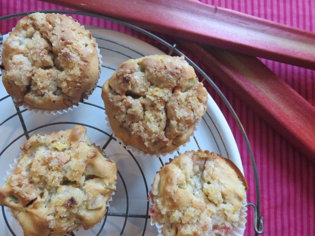 Rhabarber-Ingwer-Muffins