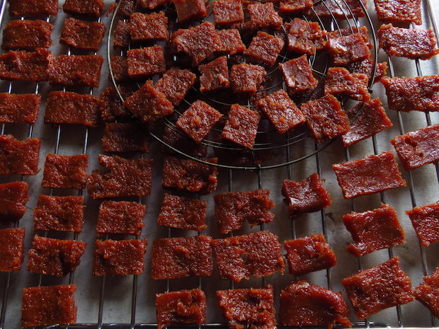 Fertig getrocknetes Quittenbrot