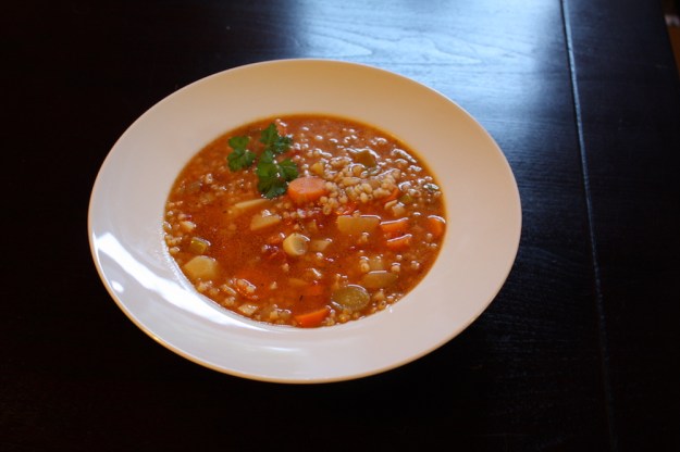 Ein Topf beinhaltete diesen Eintopf