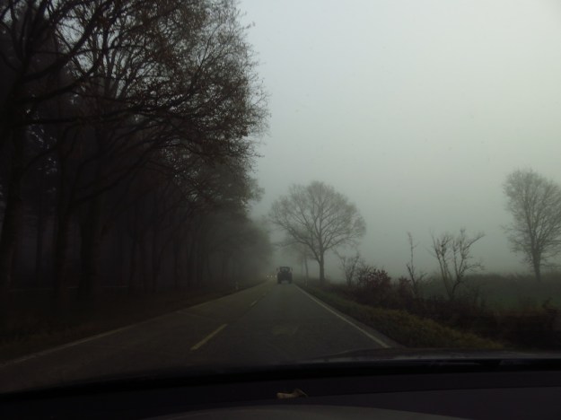 Kurz nach Mittag im November in Norddeutschland